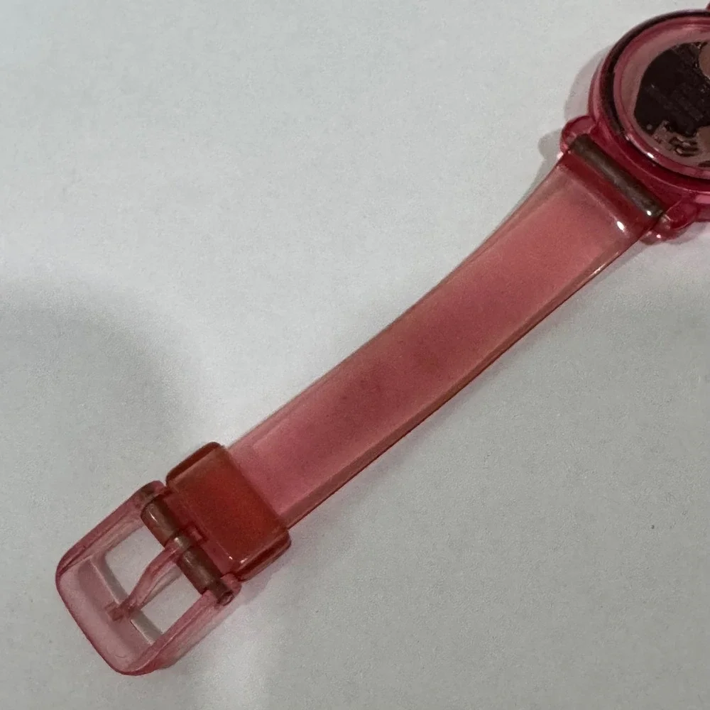 Armitron Tweety Bird Watch Women Pink Translucent Jelly Strap Vintage Looney Tun